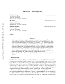 Stratified Graph Spectra
