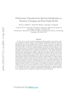 Performance Guarantees for Spectral Initialization in Rotation Averaging
  and Pose-Graph SLAM