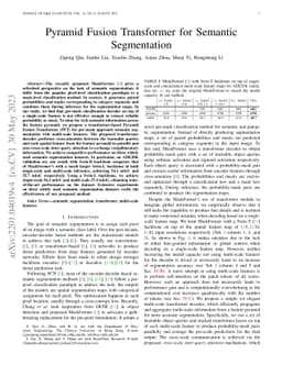 Pyramid Fusion Transformer for Semantic Segmentation