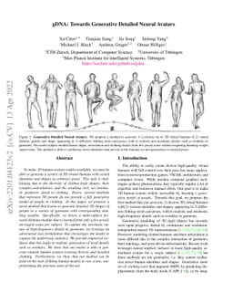 gDNA: Towards Generative Detailed Neural Avatars