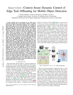 SmartDet: Context-Aware Dynamic Control of Edge Task Offloading for
  Mobile Object Detection