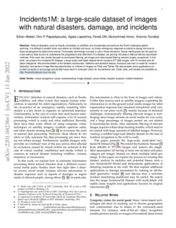 Incidents1M: a large-scale dataset of images with natural disasters,
  damage, and incidents