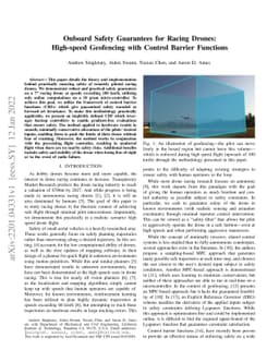 Onboard Safety Guarantees for Racing Drones: High-speed Geofencing with
  Control Barrier Functions
