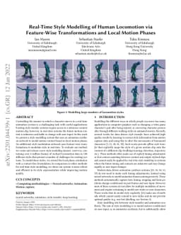 Real-Time Style Modelling of Human Locomotion via Feature-Wise
  Transformations and Local Motion Phases