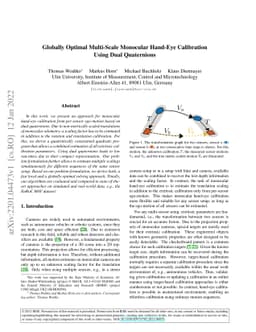 Globally Optimal Multi-Scale Monocular Hand-Eye Calibration Using Dual
  Quaternions