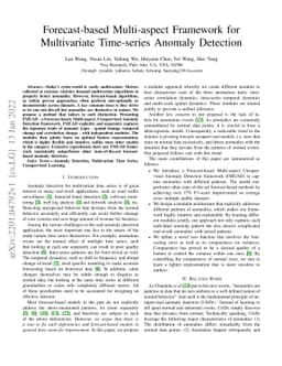 Forecast-based Multi-aspect Framework for Multivariate Time-series
  Anomaly Detection