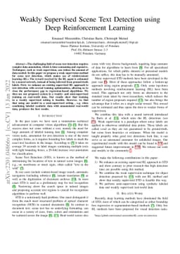 Weakly Supervised Scene Text Detection using Deep Reinforcement Learning