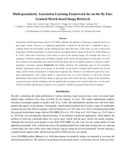 Multi-granularity Association Learning Framework for on-the-fly
  Fine-Grained Sketch-based Image Retrieval