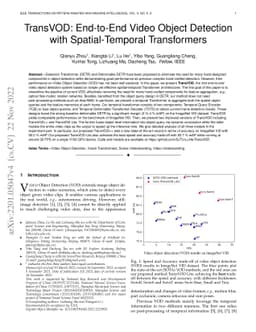 TransVOD: End-to-End Video Object Detection with Spatial-Temporal
  Transformers