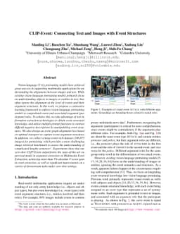CLIP-Event: Connecting Text and Images with Event Structures