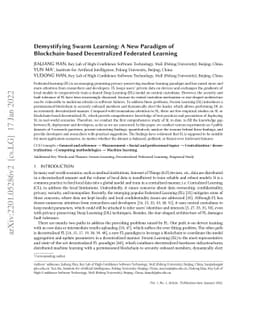 Demystifying Swarm Learning: A New Paradigm of Blockchain-based
  Decentralized Federated Learning