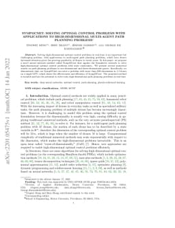 SympOCnet: Solving optimal control problems with applications to
  high-dimensional multi-agent path planning problems