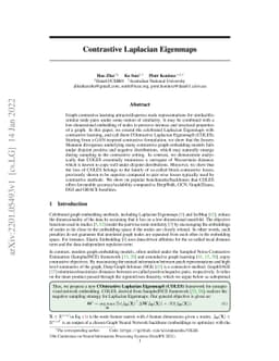 Contrastive Laplacian Eigenmaps