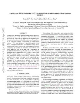Anomalous Sound Detection using Spectral-Temporal Information Fusion