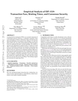 Empirical Analysis of EIP-1559: Transaction Fees, Waiting Time, and
  Consensus Security