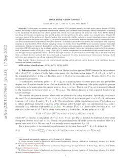 Block Policy Mirror Descent