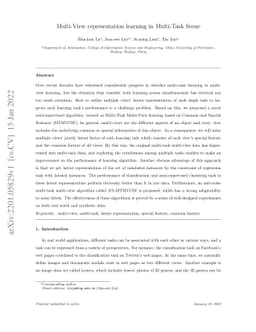 Multi-View representation learning in Multi-Task Scene
