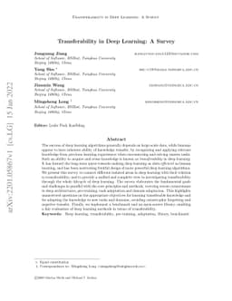 Transferability in Deep Learning: A Survey