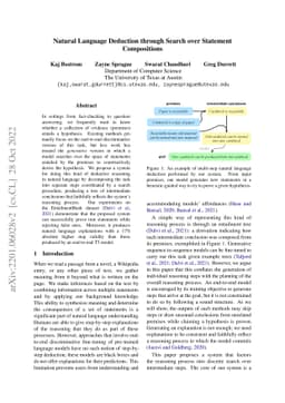 Natural Language Deduction through Search over Statement Compositions