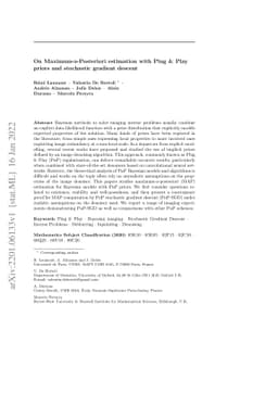 On Maximum-a-Posteriori estimation with Plug & Play priors and
  stochastic gradient descent