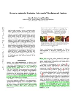 Discourse Analysis for Evaluating Coherence in Video Paragraph Captions
