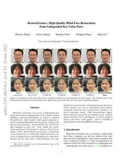 RestoreFormer: High-Quality Blind Face Restoration from Undegraded
  Key-Value Pairs
