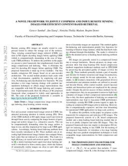 A Novel Framework to Jointly Compress and Index Remote Sensing Images
  for Efficient Content-Based Retrieval
