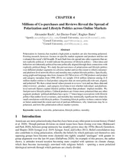 Millions of Co-purchases and Reviews Reveal the Spread of Polarization
  and Lifestyle Politics across Online Markets