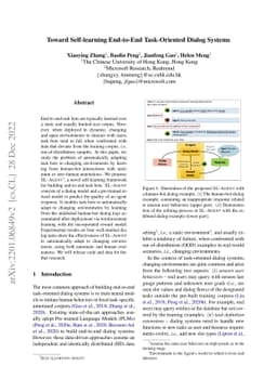 Toward Self-learning End-to-End Task-Oriented Dialog Systems