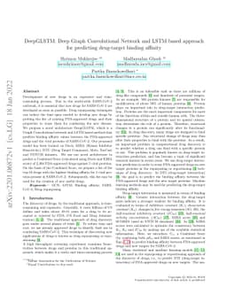 Deep Graph Convolutional Network and LSTM based approach for predicting
  drug-target binding affinity