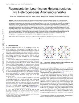 Representation Learning on Heterostructures via Heterogeneous Anonymous
  Walks