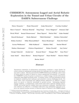 CERBERUS: Autonomous Legged and Aerial Robotic Exploration in the Tunnel
  and Urban Circuits of the DARPA Subterranean Challenge
