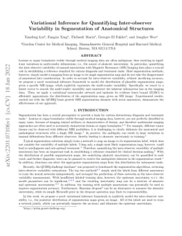 Variational Inference for Quantifying Inter-observer Variability in
  Segmentation of Anatomical Structures