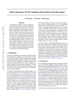 Online, Informative MCMC Thinning with Kernelized Stein Discrepancy