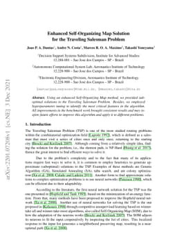 Enhanced Self-Organizing Map Solution for the Traveling Salesman Problem