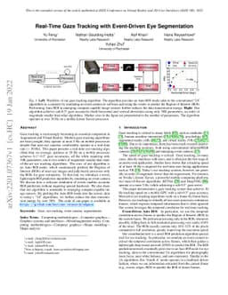 Real-Time Gaze Tracking with Event-Driven Eye Segmentation