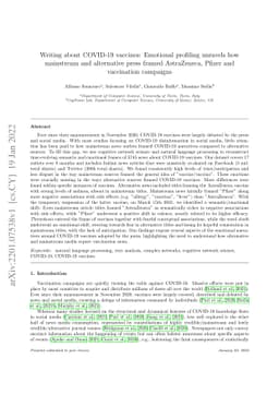 Writing about COVID-19 vaccines: Emotional profiling unravels how
  mainstream and alternative press framed AstraZeneca, Pfizer and vaccination
  campaigns