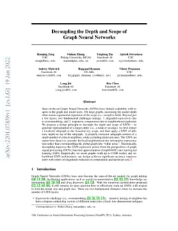 Decoupling the Depth and Scope of Graph Neural Networks