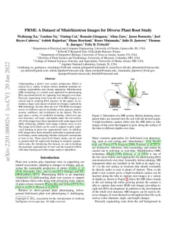 PRMI: A Dataset of Minirhizotron Images for Diverse Plant Root Study