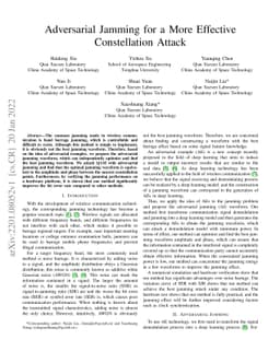 Adversarial Jamming for a More Effective Constellation Attack