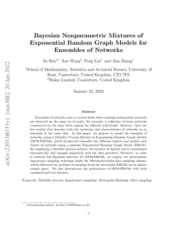 Bayesian Nonparametric Mixtures of Exponential Random Graph Models for
  Ensembles of Networks