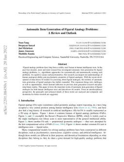 Automatic Item Generation of Figural Analogy Problems: A Review and
  Outlook