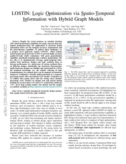 LOSTIN: Logic Optimization via Spatio-Temporal Information with Hybrid
  Graph Models