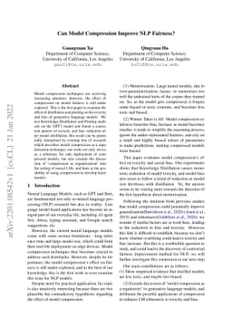 Can Model Compression Improve NLP Fairness