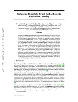 Enhancing Hyperbolic Graph Embeddings via Contrastive Learning