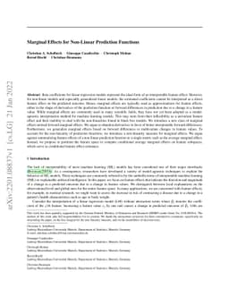 Marginal Effects for Non-Linear Prediction Functions