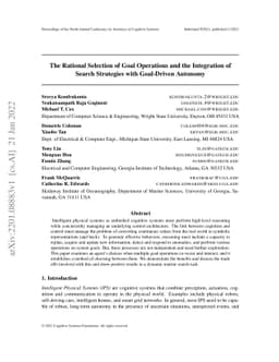The Rational Selection of Goal Operations and the Integration ofSearch
  Strategies with Goal-Driven Autonomy