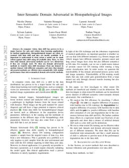 Inter-Semantic Domain Adversarial in Histopathological Images
