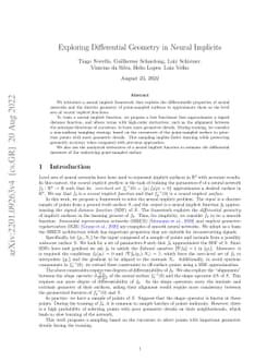 Exploring Differential Geometry in Neural Implicits