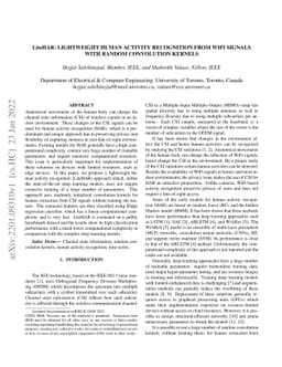 LiteHAR: Lightweight Human Activity Recognition from WiFi Signals with
  Random Convolution Kernels
